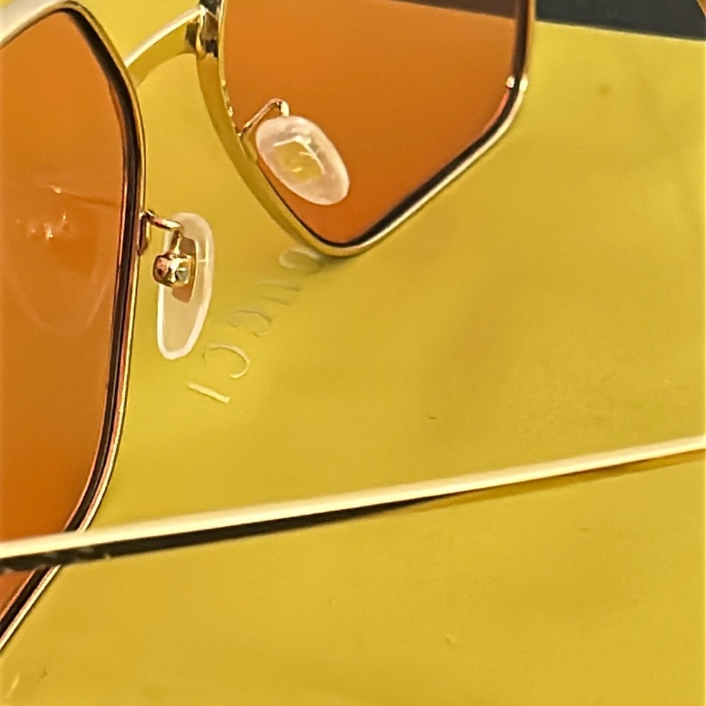 AUTHENTIC GUCCI Pink Geometric square/rectangle Sunglasses - Picture 9 of 15